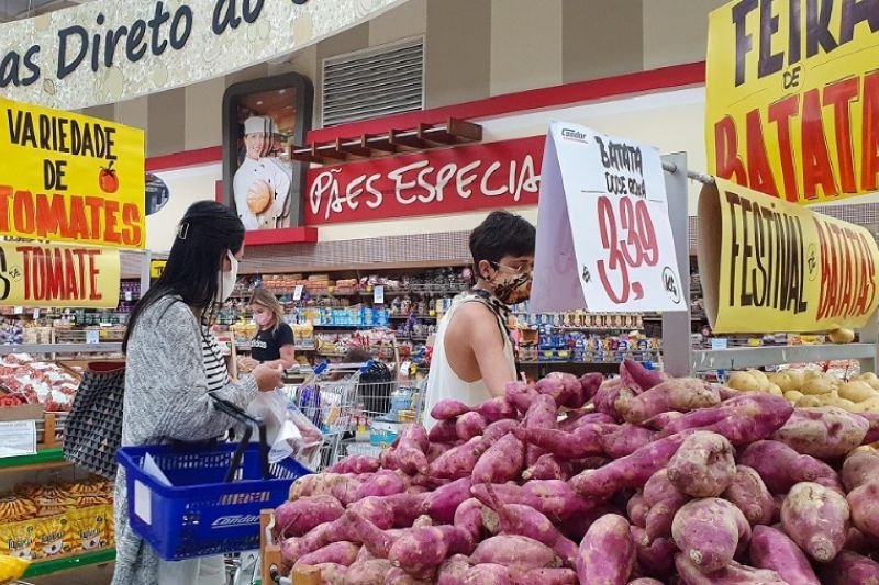 Projeção da inflação para 2022 cai de 6,6% para 5,7%, diz Ipea
