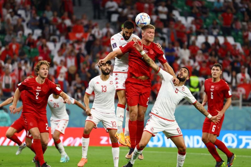 Copa: Dinamarca e Tunísia não saem do 0 a 0 na estreia pelo Grupo D