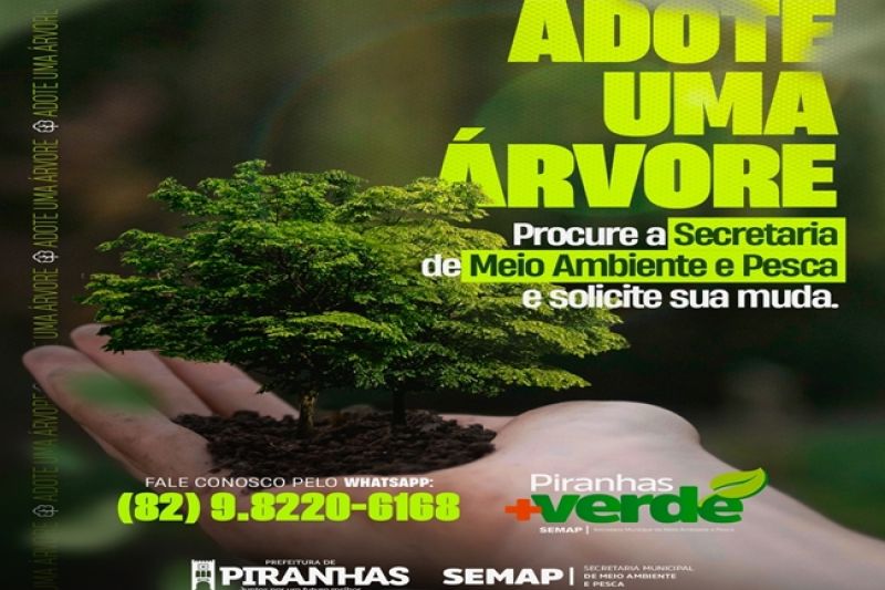 Campanha “Adote uma Árvore” é implantada no município de Piranhas