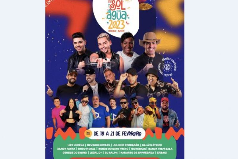 Piranhas: Confira programação do Carnaval do Sol & da Água 2023