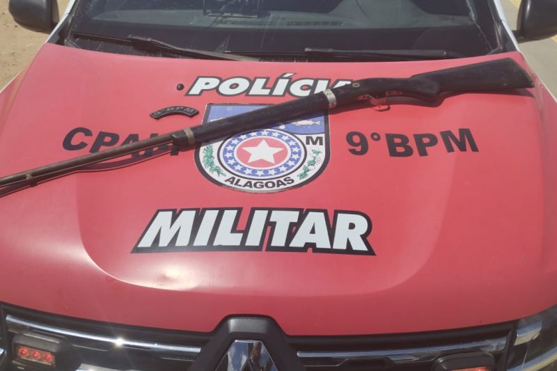 Arma de fogo é apreendida durante perseguição policial em Pariconha