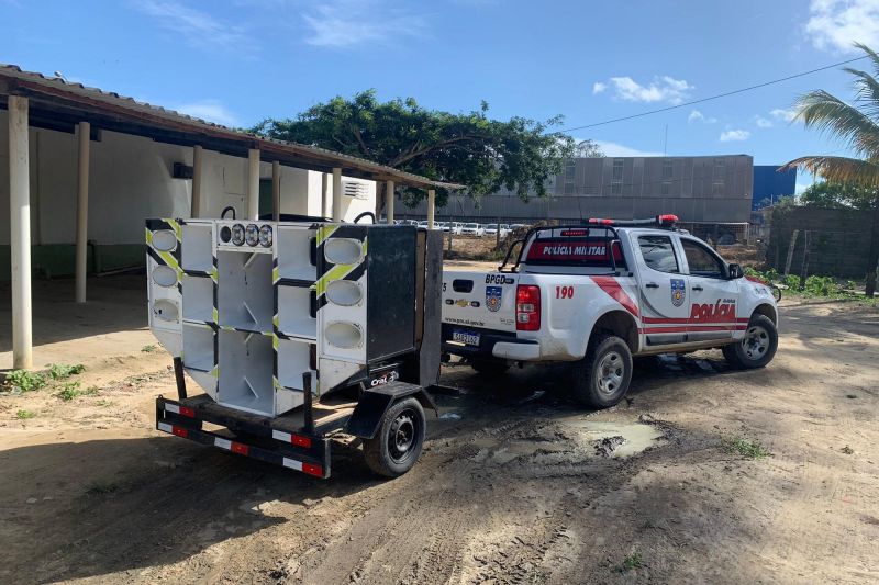 Programa na Base do Sossego apreende 9 equipamentos sonoros em operações no fim de semana