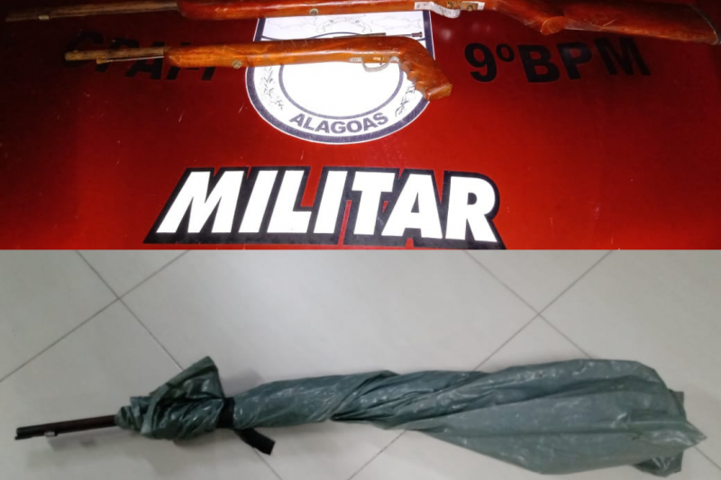 Durante perseguição policial, criminosos deixam para trás armas de fogo em Piranhas