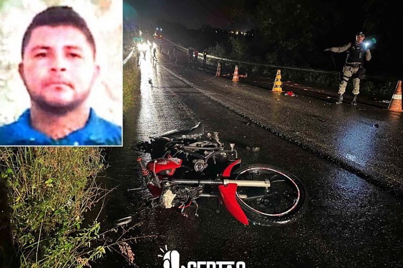 Colisão entre moto e carreta resulta na morte de uma pessoa em Santana do Ipanema