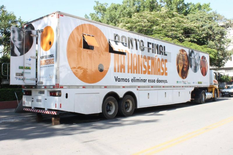 Carreta do Programa Roda-Hans encerra diagnósticos de hanseníase na cidade de Delmiro