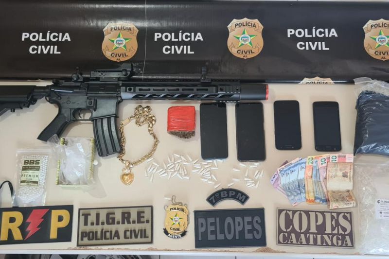 Operação integrada prende dois homens suspeitos de tráfico de drogas em Santana do Ipanema