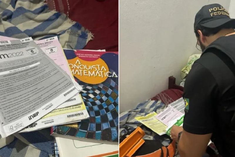 PF faz buscas contra suspeito de postar prova do Enem em redes sociais