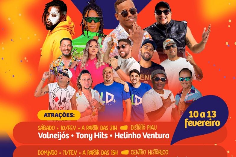 Piranhas: confira programação do Carnaval do Sol e da Água 2024