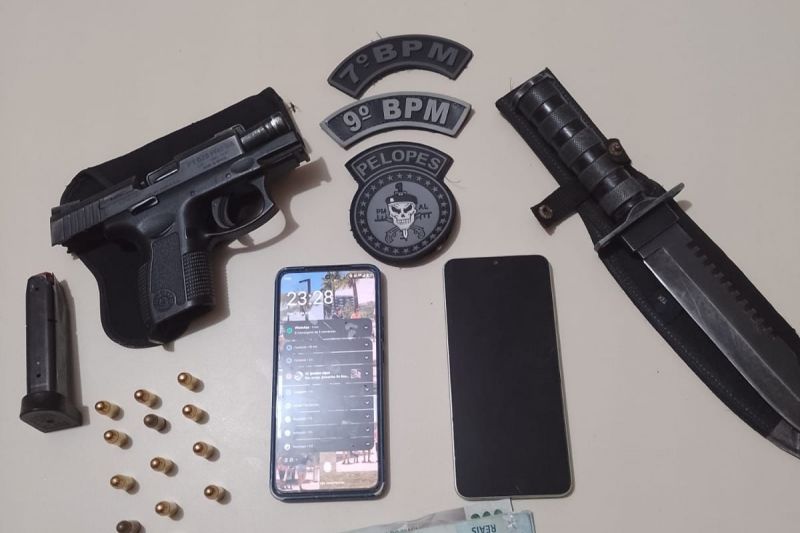 Motorista é preso após ser encontrado com pistola dentro de carro em Senador Rui Palmeira