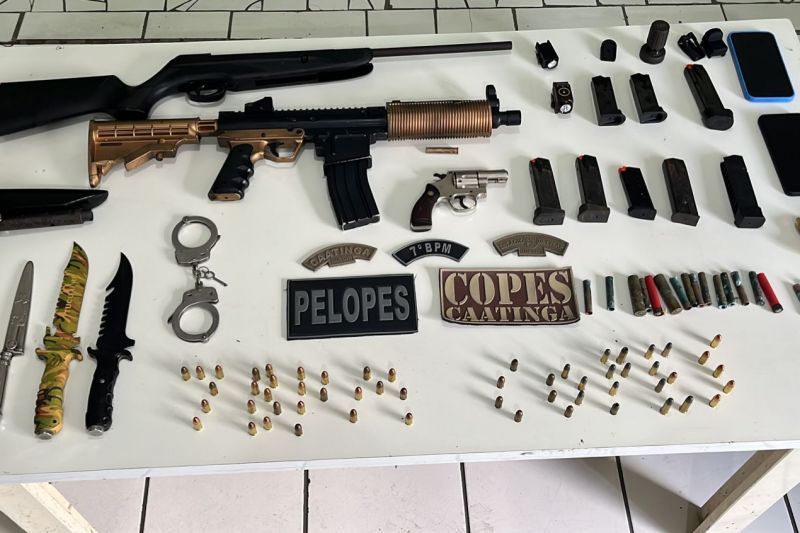 Operação policial prende dois suspeitos e apreende armas e munições em São José da Tapera