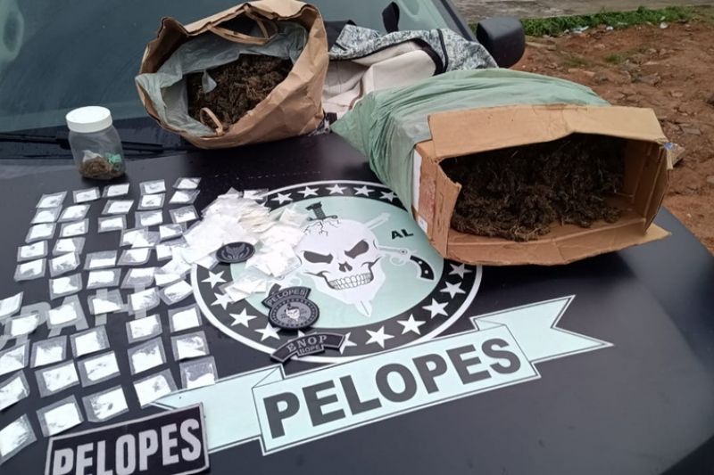 Denúncia ajuda polícia a prender suspeito com drogas dentro de casa em Mata Grande