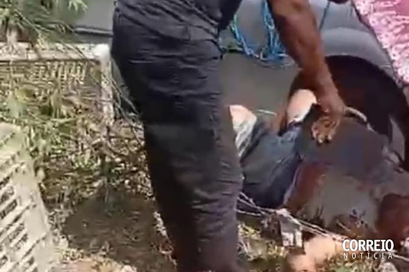 Duas pessoas ficam feridas após colisão de carro com cerca de arame farpado em Mata Grande