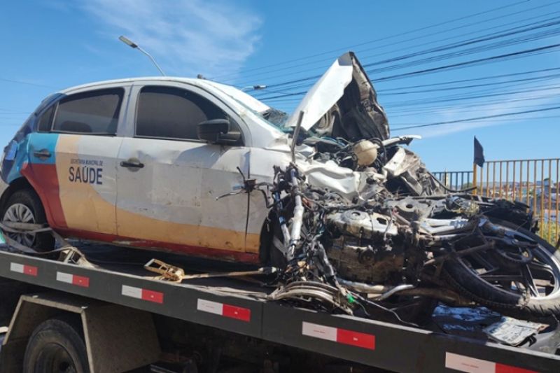 Idosa e motociclista morrem em colisão com carro da prefeitura de Santana do Ipanema