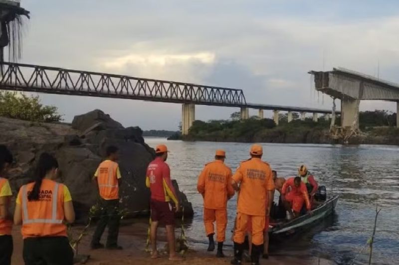 Sobe para 12 o número de desaparecidos após ponte entre Maranhão e Tocantins desabar