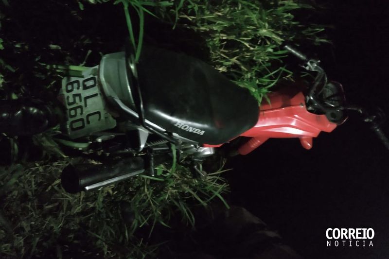 Polícia Militar recupera motocicleta furtada durante a virada de ano em Água Branca