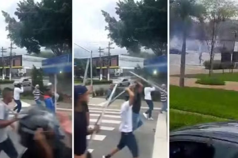 Torcedores do Corinthians e do São Paulo brigam antes de clássico