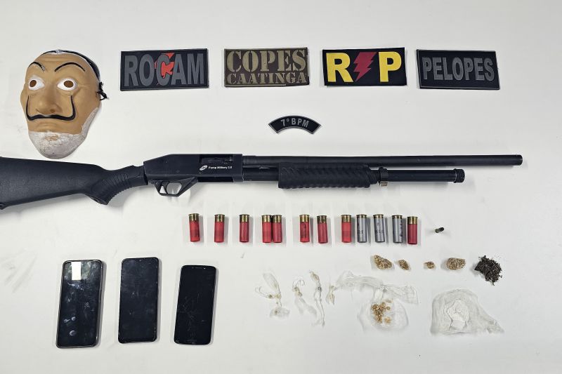 Operação integrada prende homem por tráfico de drogas e posse ilegal de arma no Sertão