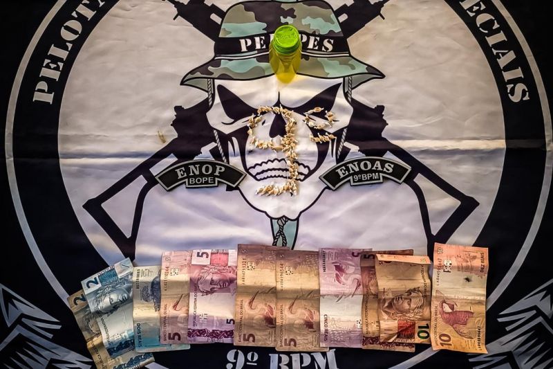 Homem é preso depois de ser encontrado com pedras de crack em Delmiro Gouveia