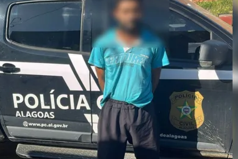 Homem suspeito de matar filha de 1 ano com pedaço de madeira é preso em Santana do Ipanema