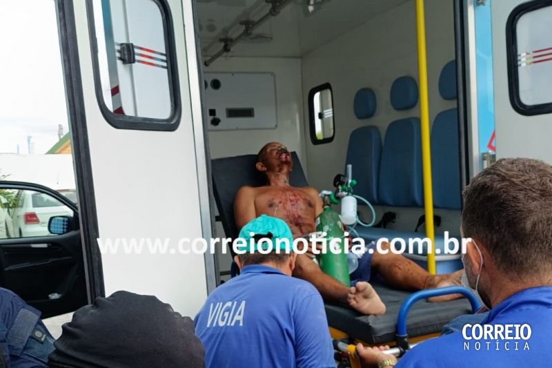 Homem é atingido com tiro na boca ao tentar recarregar espingarda caseira em Inhapi