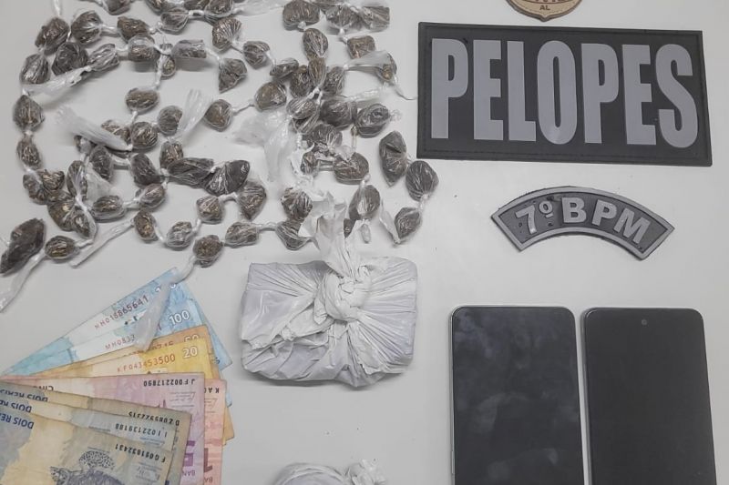 Homem é preso por tráfico de drogas e corrupção de menores em Santana do Ipanema