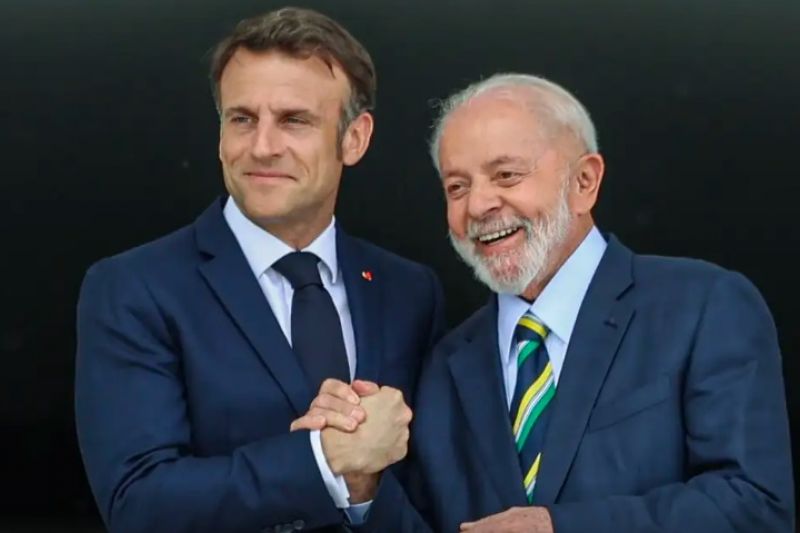 Lula pede que Macron “abra seu coração” para acordo com Mercosul