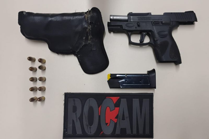 Homem é flagrado armado com pistola 9mm em festa junina em Carneiros