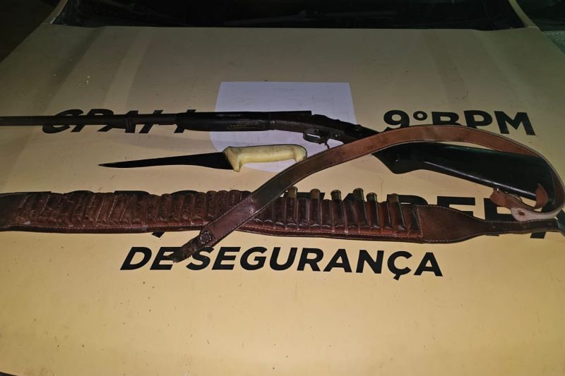 Homem é preso por porte ilegal de arma após disparos em via pública em Mata Grande