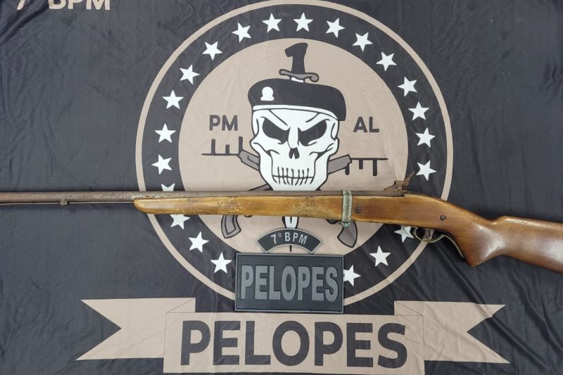 Polícia apreende arma de fogo durante buscas por suspeito de estupro em São José da Tapera