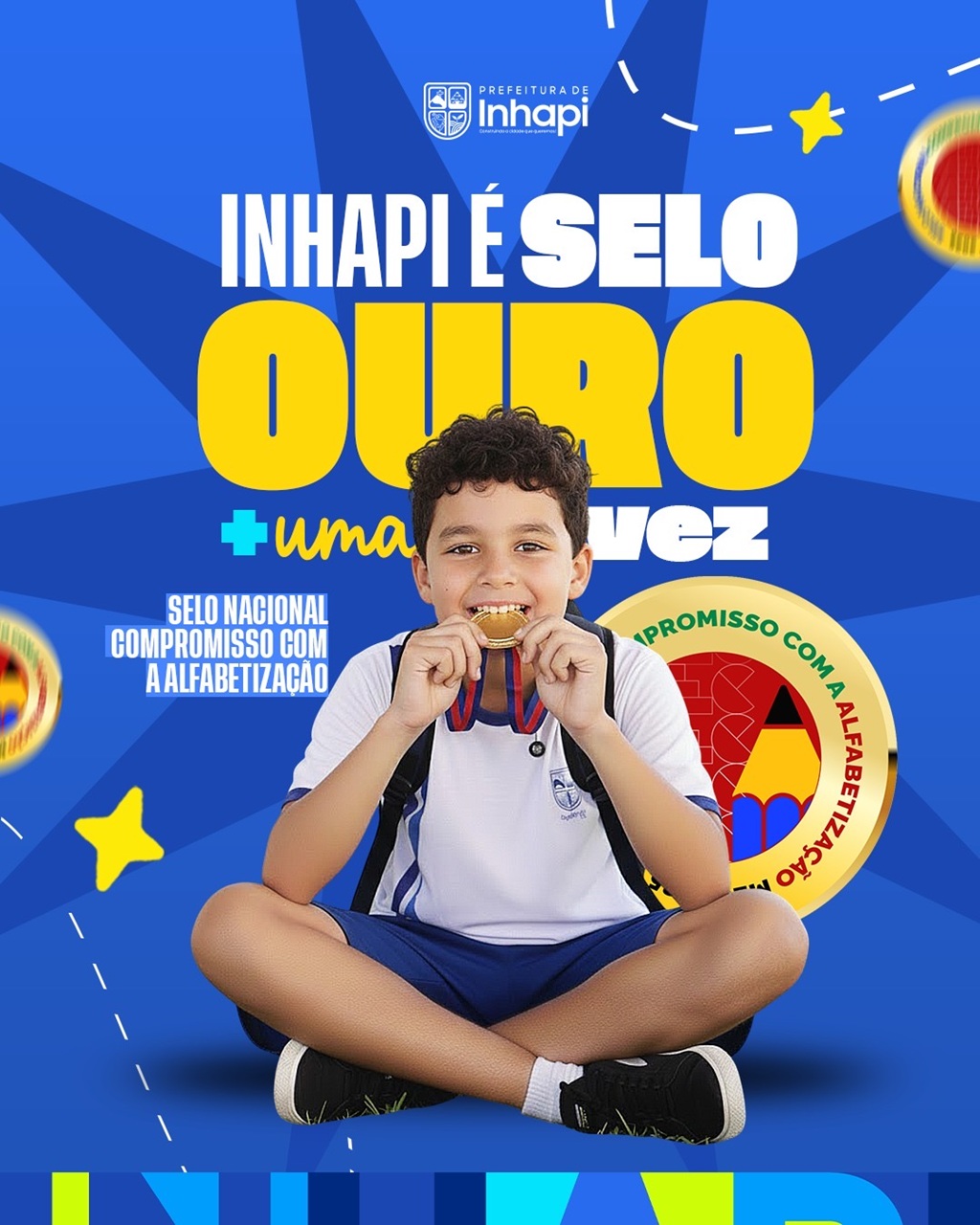 Inhapi conquista Ouro no Selo Nacional de Alfabetização do Ministério da Educação