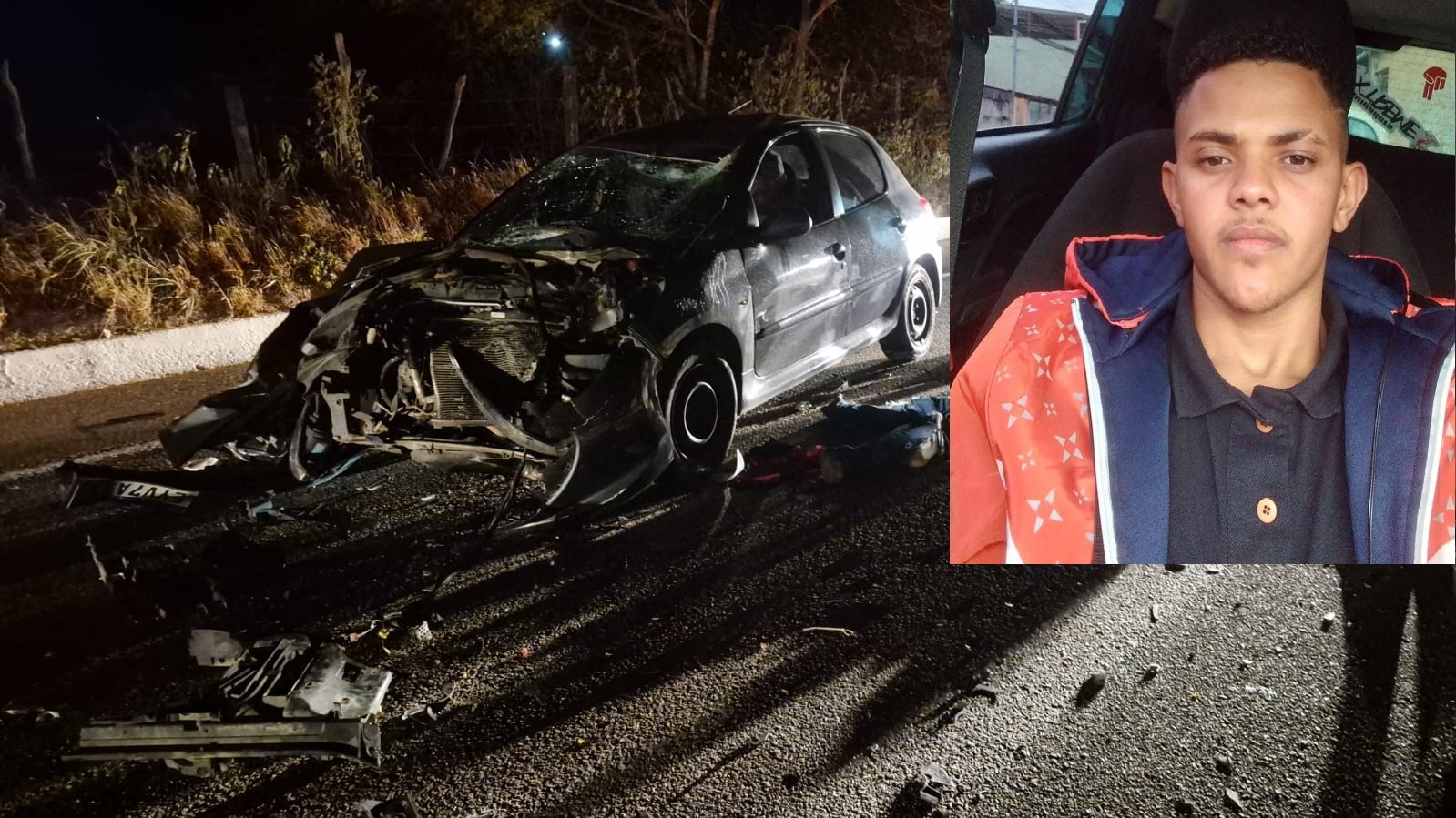 Colisão entre moto e carro deixa uma pessoa morta e outras três feridas em Santana do Ipanema